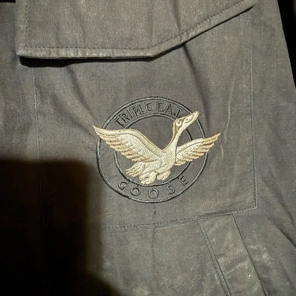 Men's Black Triple Fat Goose down heavy jacket‎ - Picture 2 of 5